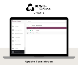 BEWO-Online Software-Update Termintypen